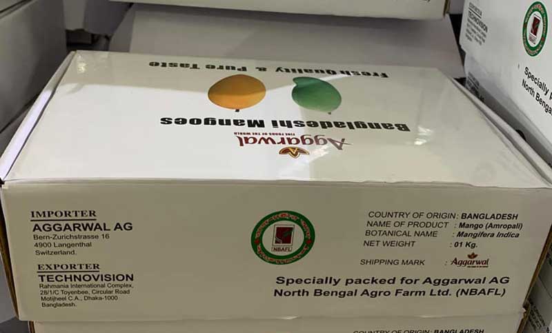 রাজশাহীর আম্রপালি আম গেল সুইজারল্যান্ডে

