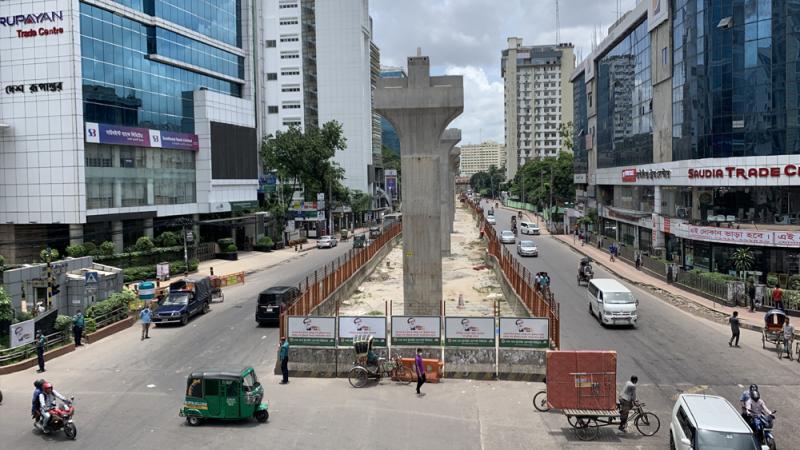 ৬১ জনের করোনা, ‘স্বল্প পরিসরে’ চলছে মেট্রোরেলের নির্মাণকাজ
