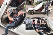 সালমান শাহের সেই গাড়িতে চড়লেন নায়ক সাইমন
