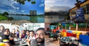 হাতিরঝিলে জমছে মুখর আড্ডা

