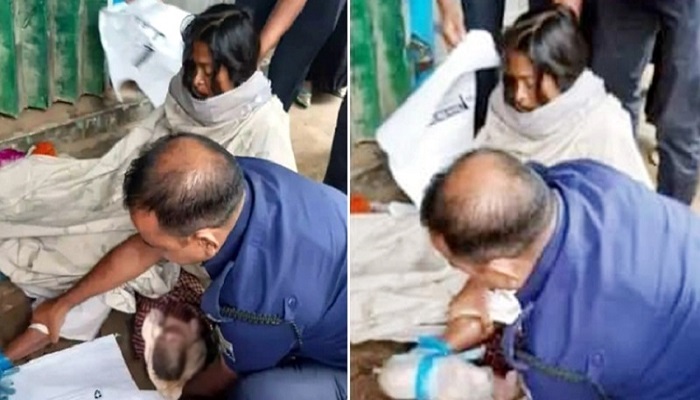 সড়কে সন্তান প্রসব, সেবা দিলো পুলিশ
