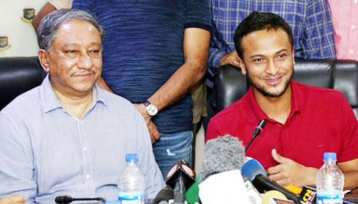 দ্বিতীয় টেস্টেই মাঠে নামবে সাকিব: পাপন

