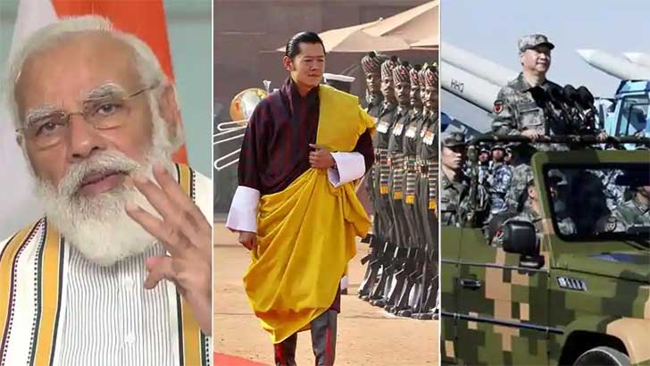 ভারতে পর এবার ভুটানের ভূখণ্ডে নজর দিল চীন
